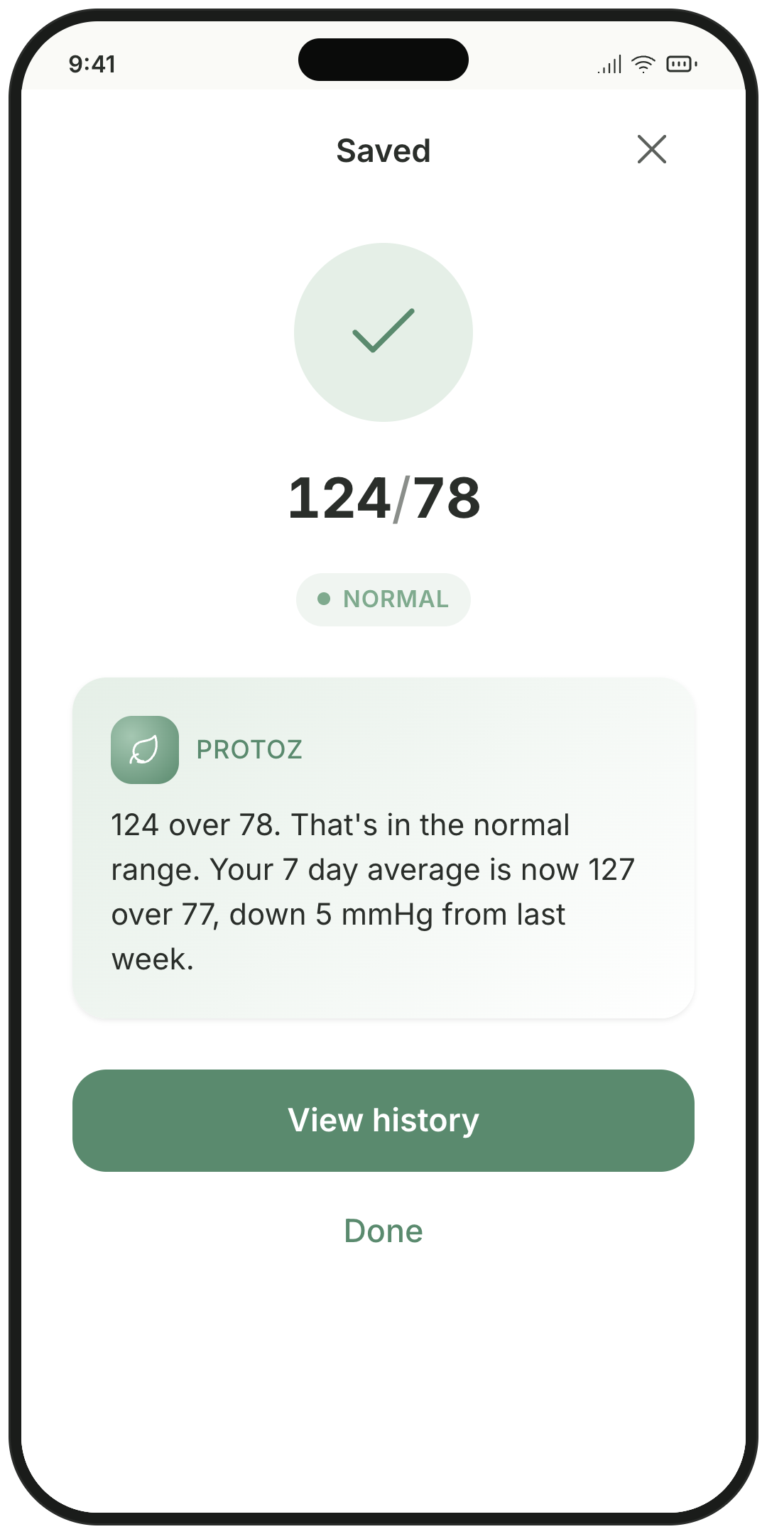 Protoz app — Log a reading before your coffee even cools.