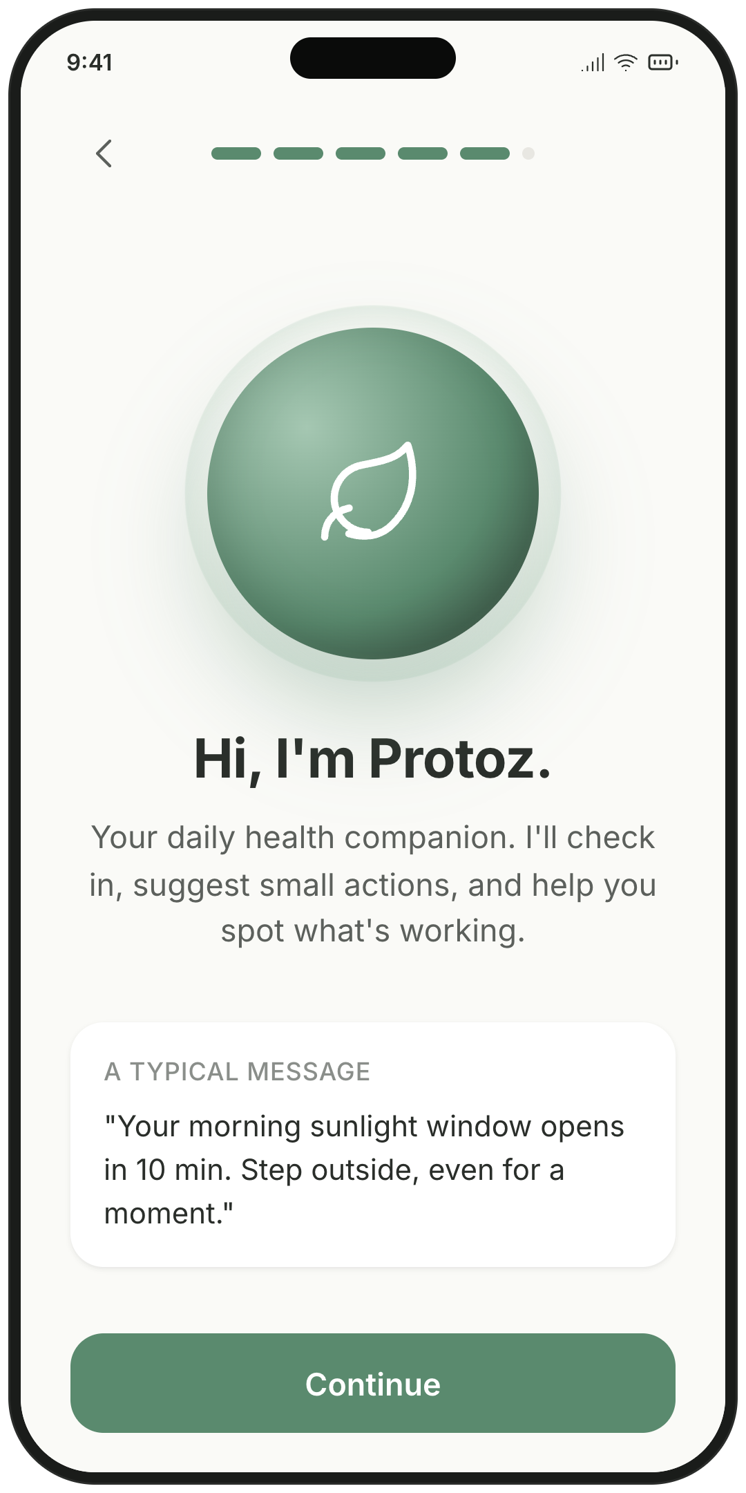 Protoz app — Set up in minutes, guided every step.