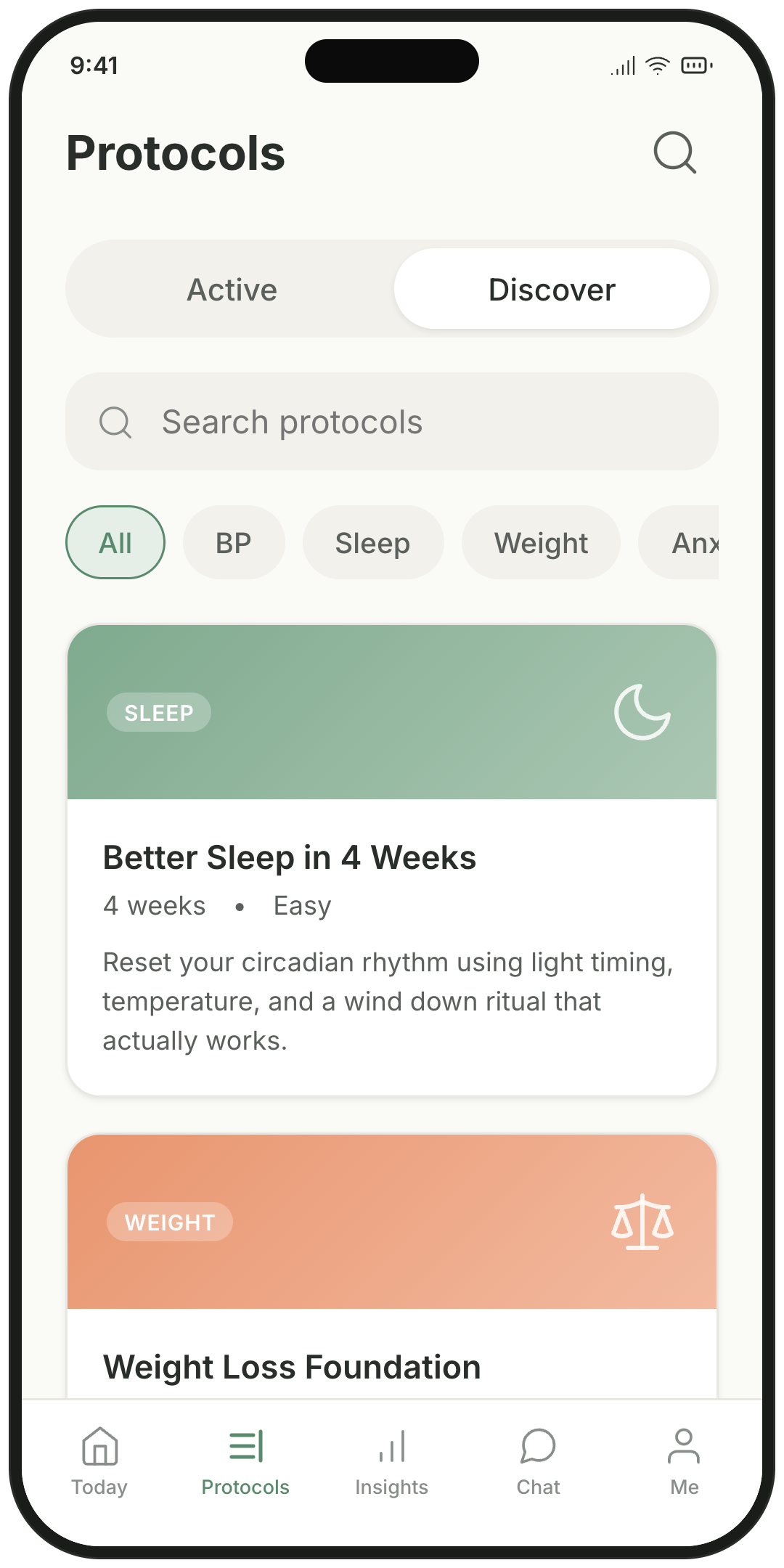 Protoz app — Protocols built on real research, not guesswork.